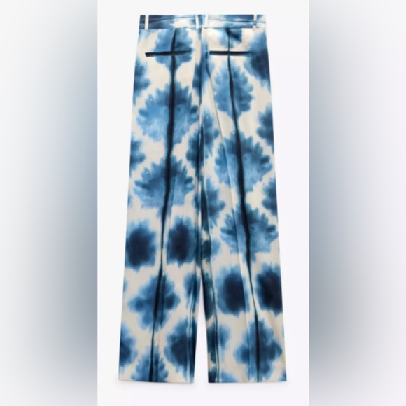 Zara printed satin trouser - Picture 2 of 4